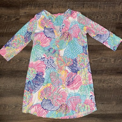 Lilly Pulitzer Ali Dress Multi Roar of the Seas Women s Size Medium 