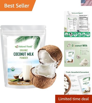 Organic Coconut Milk Powder - Dairy-Free, Unsweetened & Keto-Friendly 1 lb
