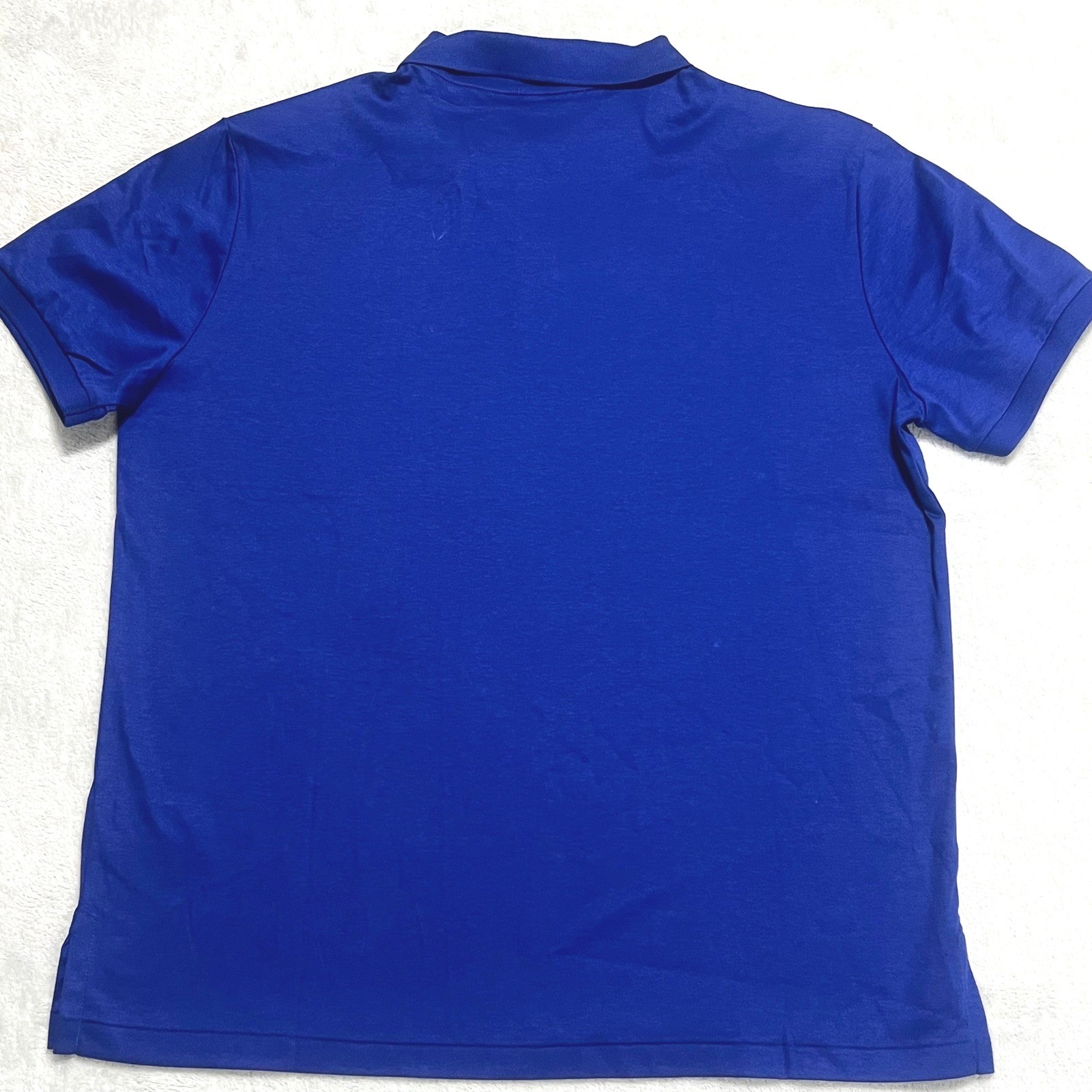 PONY Polo Ralph Lauren uomo grande vestibilità classica polo blu HTR nuova con etichette