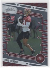 #189 Isaac Guerendo 2024 Panini Absolute Base RC San Francisco 49ers
