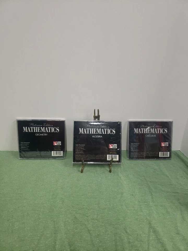 Pro One Mathematics Platinum Edition cd Rom Disc Geometry Algebra Calculus M1 - Image 2 of 3