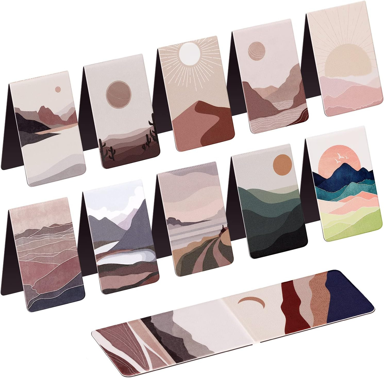 12 Pack Magnetic Bookmarks Book Marker Clips for Teachers St