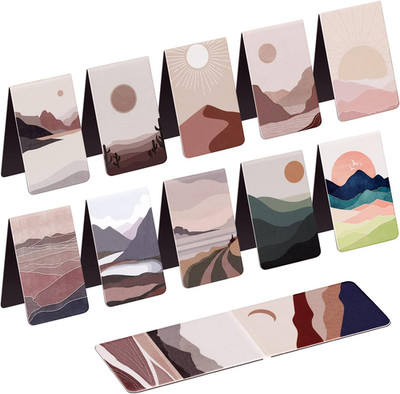 12 Pack Magnetic Bookmarks Book Marker Clips for Teachers Students Book Lovers
