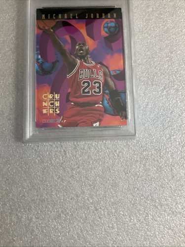 1995-96 NBA Hoops Number Crunchers Michael Jordan #1 PSA 4 VG-EX - Picture 3 of 5