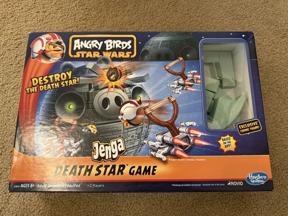 Jenga Angry Birds Star Wars Death Star Game 2012 Hasbro **COMPLETE** - Image 2 of 3