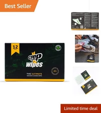 Ultimate Sneaker Care: Biodegradable Cleaning Wipes Pack of 12 - Travel Friendly