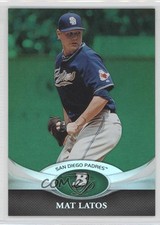 2011 Bowman Platinum Green Mat Latos #50 0m8