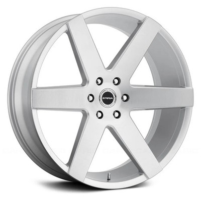 Strada CODA Wheels 26x10 (24, 6x139.7, 87.1) Silver Rims Set of 4