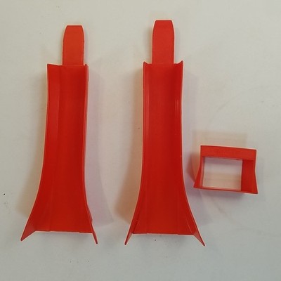Vintage Hot Wheels Redline Era Jump Ramps Red Lot of 2 With 1 Base Matttel