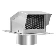 LTSEAME 4 Inch Stainless Steel Roof Vent Cap,Bathroom Exhaust Roof Vent for D...