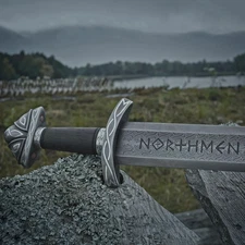 Handmade King Ragnar Lothbrok Viking Sword – Handcrafted Authentic Noirc Replica