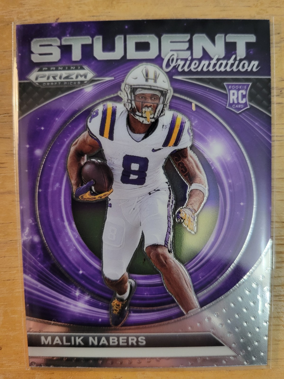 2024 Prizm Draft Picks Malik Nabers (RC) Student Orientation Purple #SO-MN. B
