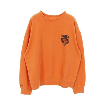 CHROME HEARTS Vine Dagger Print Pullover Sweat - Baumwolle Orange #XL Gebrauc...