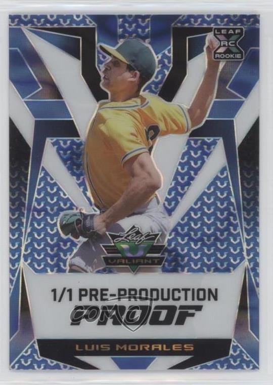 2023 Leaf Eclectic Pre-Production Proof Blue Lava Unsigned 1/1 Luis Morales 4z8