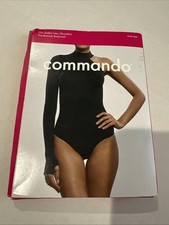 Women s Commando The Ballet One Shoulder Turtleneck Bodysuit Black
