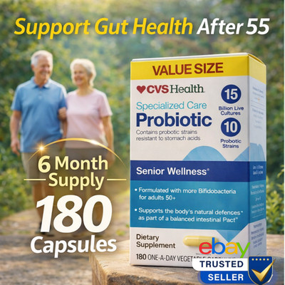CVS Health Probiotic   Senior Wellness, 180 Capsules (6 Month Supply) Exp 5/2027