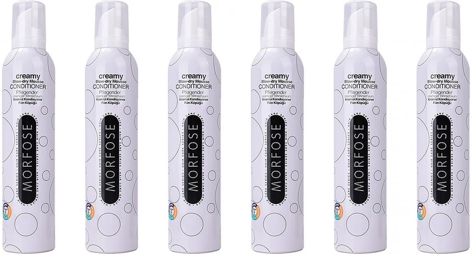Morfose Creamy Blow-Dry Mousse Föhnschaum / Weiß 6x300 ml
