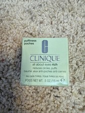 New Clinique All About Eyes reduces circles, puffs .5 oz 15 ml