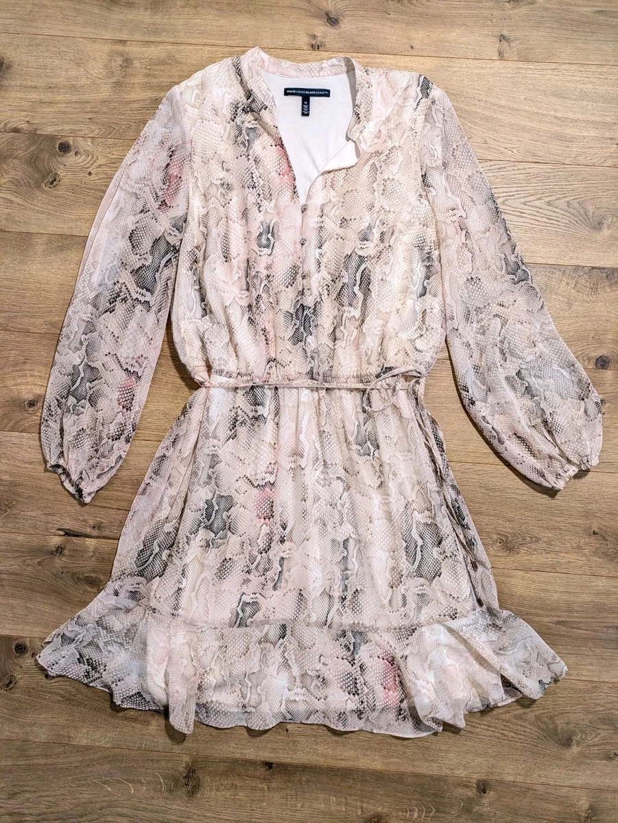 white house black market pink floral dress White House Black Market Floral Scuba Dress