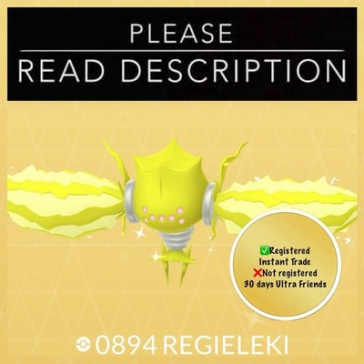 Shiny Regieleki (Instant registered or 30 Days Ultra Friends) - Pokemon Go