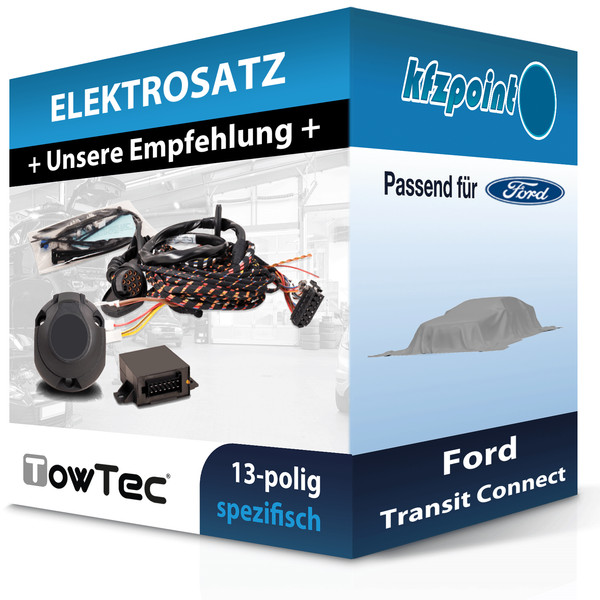 für Ford Transit Connect 2002-2013 Towtec E-Satz 13Polig Fahrzeugspezifisch NEU-image