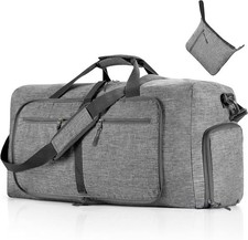 Travel Duffle Bag for Men, 65L 85L 115L Foldable Travel Duffel Bag with Shoes...
