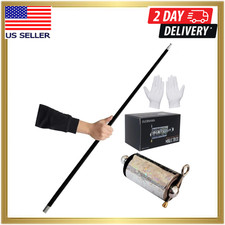 OUERMAMA Black Magic Cane Metal Appearing with Video Tutorial and