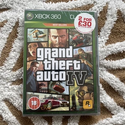 Grand Theft Auto IV Classics Edition Xbox 360 Factory Sealed - Image 1 of 4