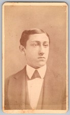 Antique Cdv Circa 1870s Boston Photograph Co. Handsome Man In Suit Boston Ma