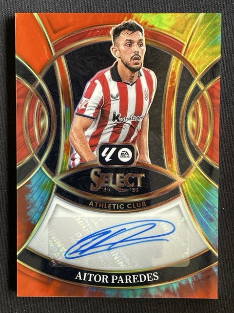 Aitor Paredes 2025-26 Panini Select La Liga Signatures Tie-Dye Auto /25 #S-AP