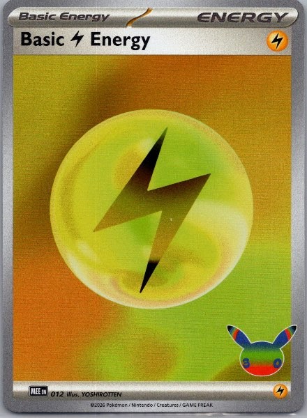 Basic Lightning Energy 012 Scarlet & Violet Holo NM Pokemon TCG