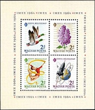 Hungary 1964 IMEX Belgrade International Exhibition Souvenir Sheet MNH.