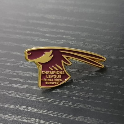 Qatar Airways UEFA Champions League Finale 2026 Budapest - Pin Anstecker NEU in Tasche
