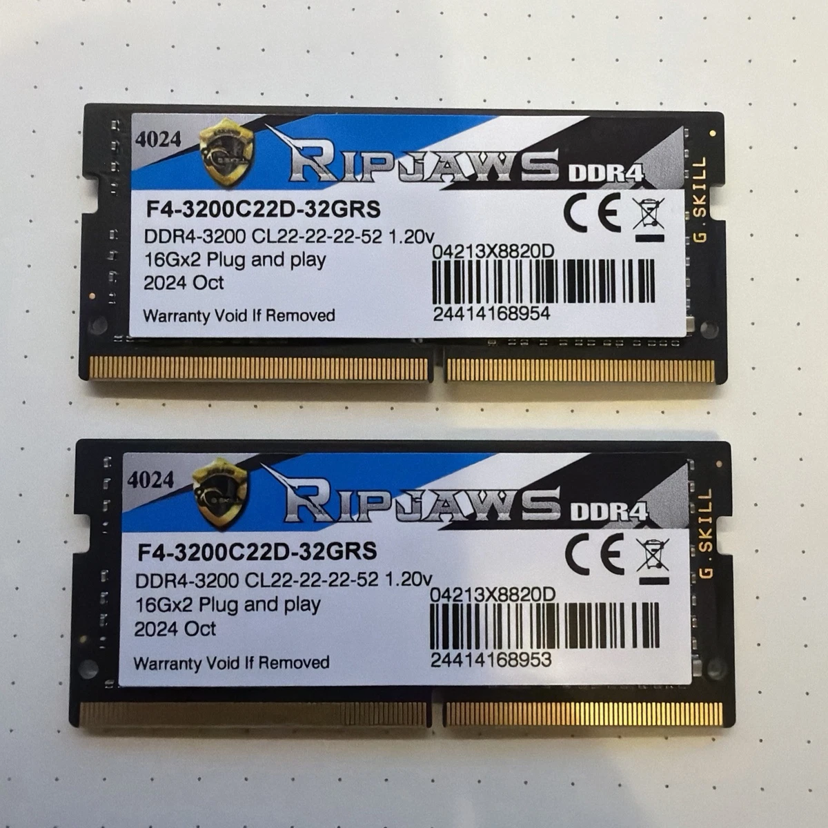 PC4-25600 (DDR4-3200) Bus Speed DDR4 SDRAM Memory (RAM) for sale