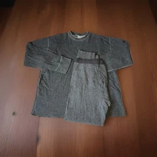 LL BEAN Men’s Xxl 2x Wool Blend Long John Base Layer Gray 2 Piece Set Gr1