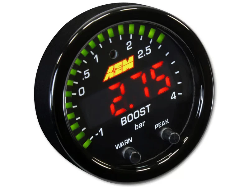 AEM 30-0308 X-Series 60 psi / 4 bar Boost Gauge Foto 3 de 3