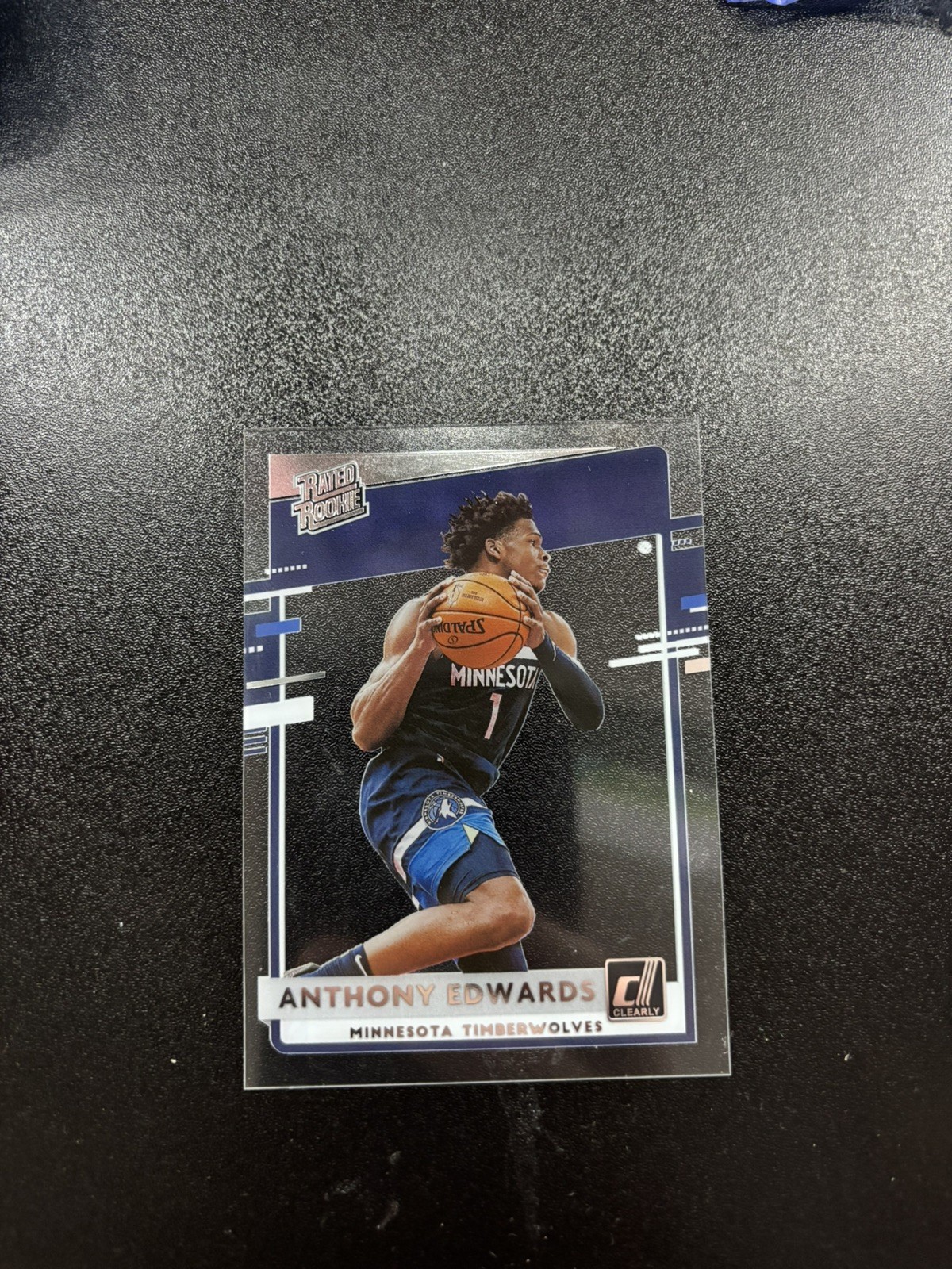 2020-21 Panini Clearly Donruss Anthony Edwards Rated Rookie #96