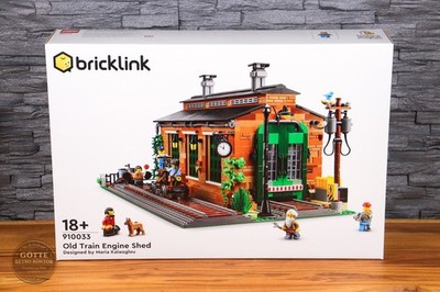 LEGO BrickLink 910033 Old Train Engine Shed Alter Lokschuppen   NEU OVP Sealed