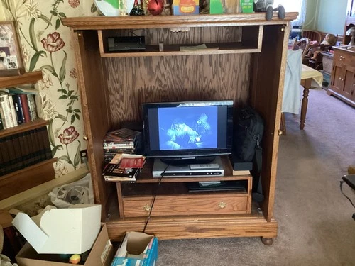 Custom Built Solid Wood Television Cabinet