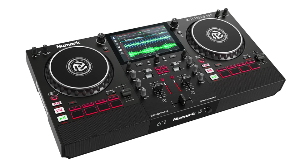 Numark Mixstream Pro Standalone Streaming DJ Controller with Built-In Speakers - Image 2 of 4