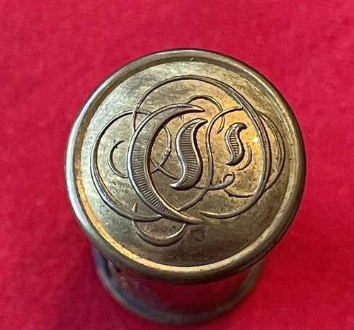 Civil War Confederate Cavalry MANUSCRIPT "C" BUTTON Alabama Non-dug