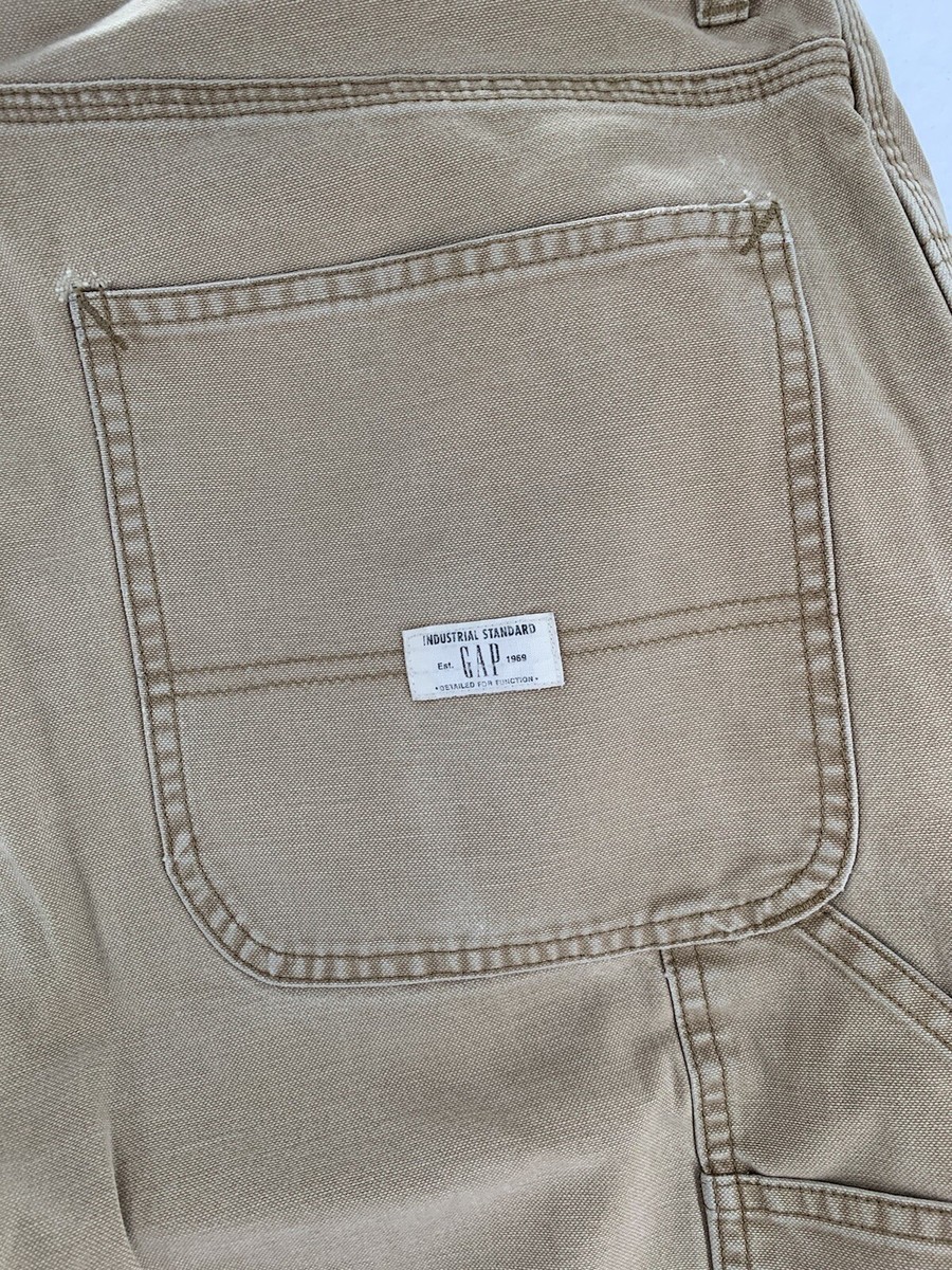90s GAP INDUSTRIAL STANDARD ペインターパンツ vtg 90s GAP industrial standard carpenter pants 34x32 tag