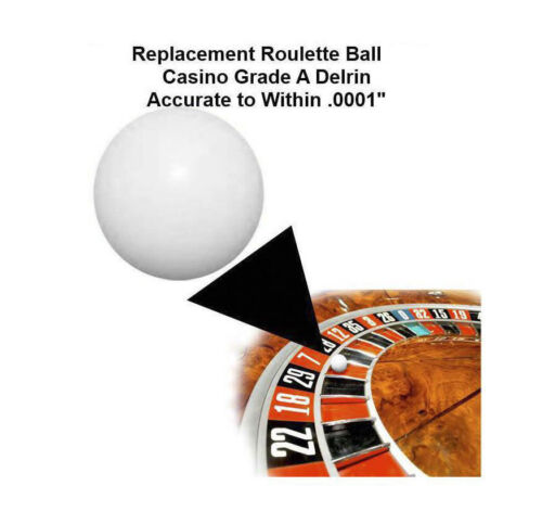 (Two) 1/2 Inch Casino Grade Roulette Ball (Pill) - Item 20-1012x2 - Picture 1 of 1
