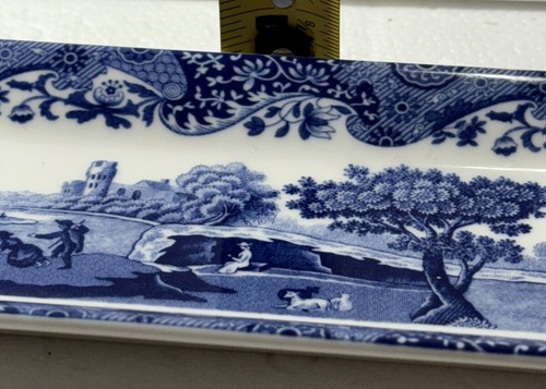 Italian Spode Blue/ White Serving Tray 9" x3” Collectible NWB Freezer Microwave - Picture 9 of 11