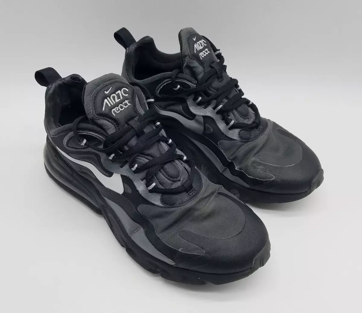 Nike Air Max 270 React Winter Men s Waterproof Running Shoes Size 7.5 Black Gray