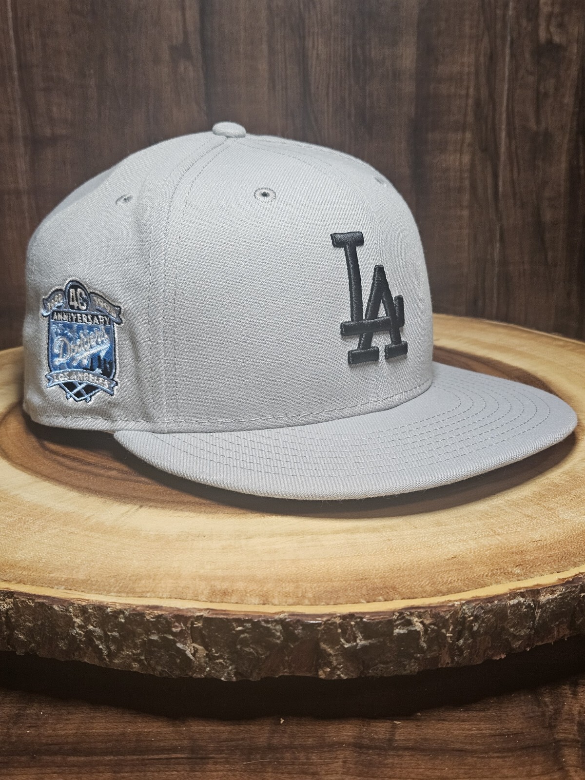 Los Angeles Dodgers New Era 59Fifty 40rh Anniversary Patch Fitted Hat Size 7 1/2