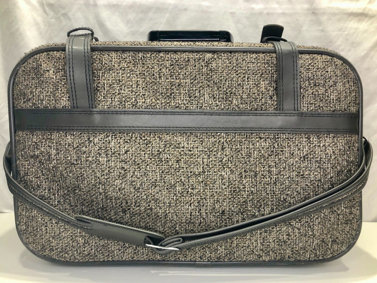 昭和　ビンテージ　skyway キャリーケース Vintage SkyWay Suitcase Tweed Travel Carry-On Luggage Gray VTG