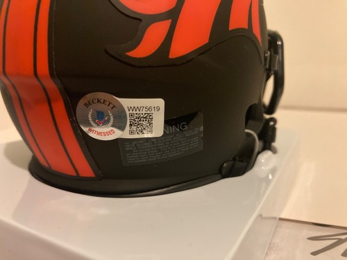 Steve Atwater signed autographed mini helmet Denver Broncos BAS WW75619 - Picture 8 of 8