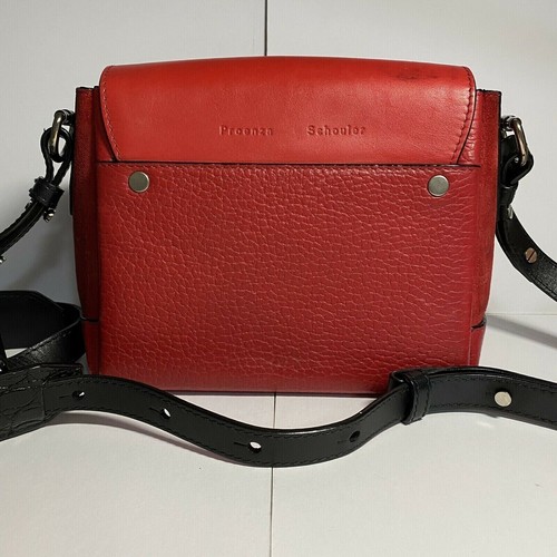 Authentic Designer Proenza Schouler Red Mini Elliot Crossbody Bag & Dust Bag - Picture 17 of 22