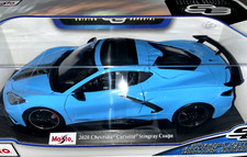 2020 CHEVROLET CORVETTE STINGRAY C8 COUPE RAPID BLUE MAISTO 1:18 FREE SHIPPING